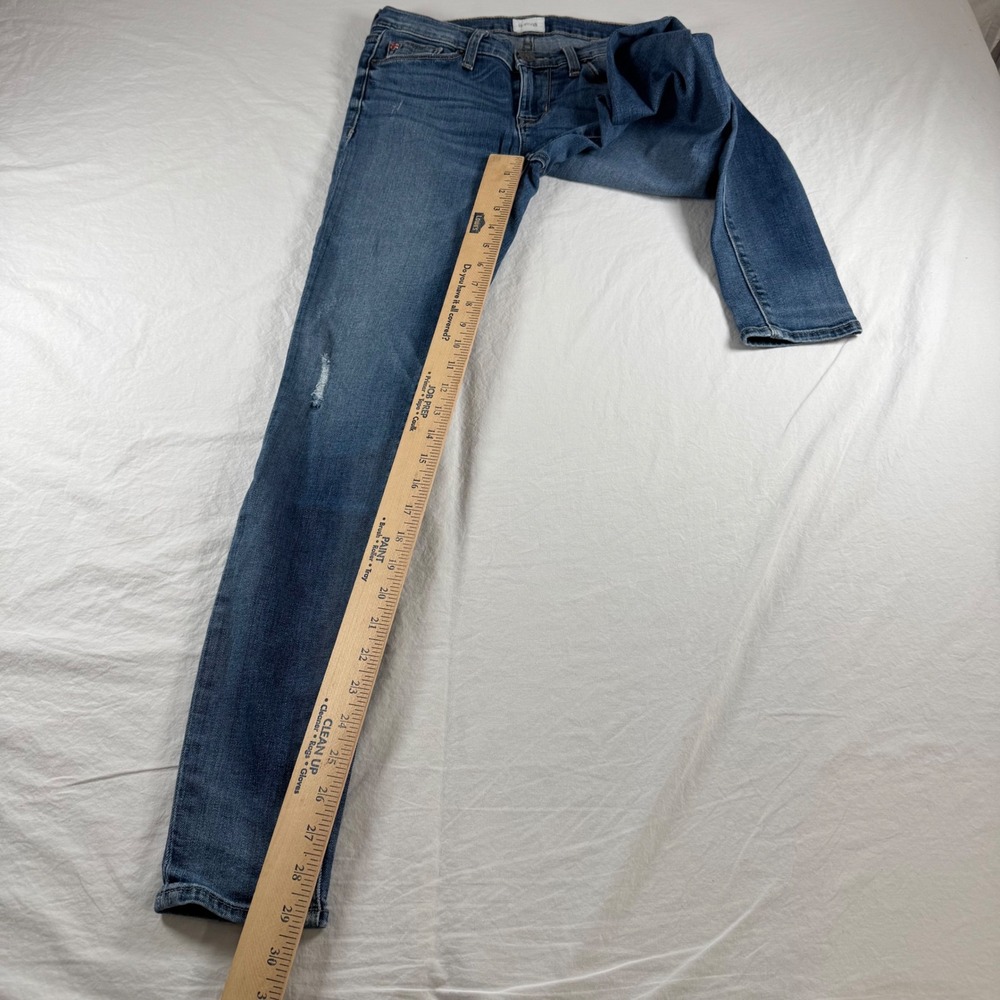 Hudson Women's Size 26 Blue Krista Super Skinny Distressed Jeans - Picture 6 of 12